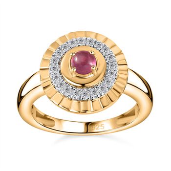 AA Afrikanischer Rubin Ring, ca. 0,76 ct