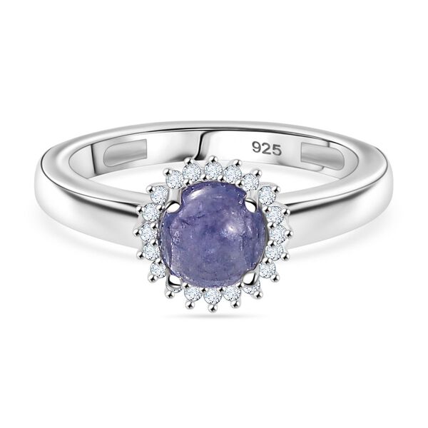 AA Tansanit und Moissanit Ring - 1,28 ct. image number 0