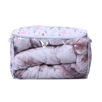 Serenity Night: Fenster-Aufbewahrungstasche, 60x37x37, wei&szlig; und rosa