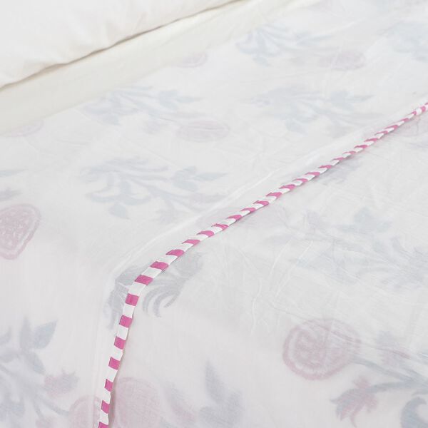 Dreilagige Baumwoll-Muslin-Blockdruck Dohar image number 7