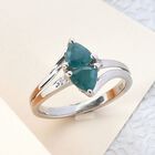 Grandidierit und Zirkon Ring 925 Silber platiniert  ca. 0,98 ct image number 1