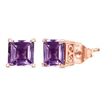 D'Joy AAA Rose De France Amethyst Ohrringe - 3,26 ct.