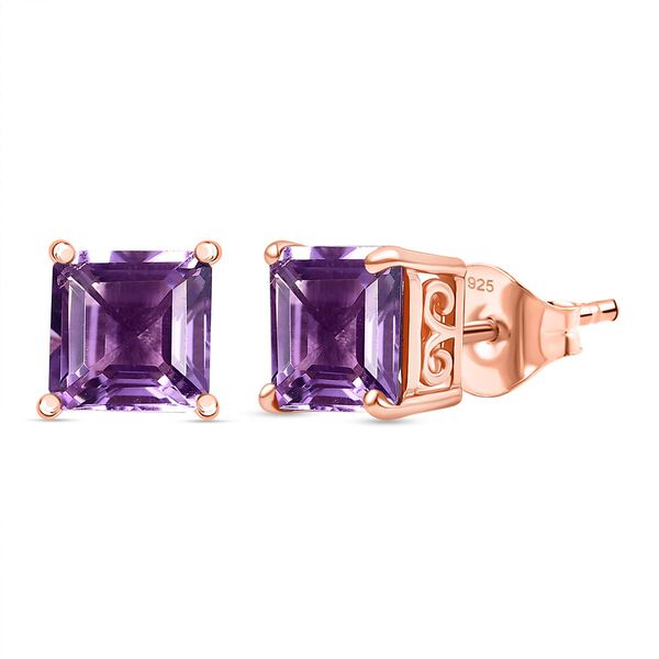 D'Joy AAA Rose De France Amethyst Ohrringe - 3,26 ct.