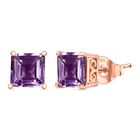 D'Joy AAA Rose De France Amethyst Ohrringe 925 Silber 750 rosévergoldet ca. 3,26 ct.