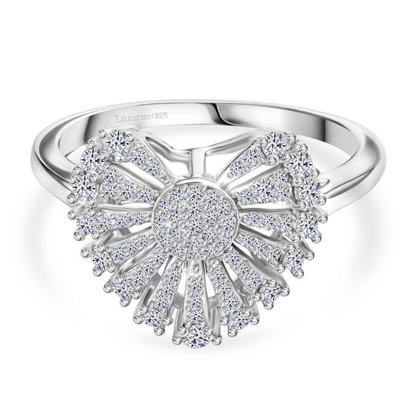 LUXURIANT DIAMOND - Lab Grown Diamant SI-GH Ring 925 Silber rhodiniert (Gr&ouml;&szlig;e 19.00) ca. 0.50 ct