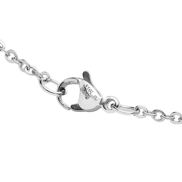 3er- Set afrikanische Amethyst-Anh&auml;nger mit Kette, ca. 50 cm, Edelstahl ca. 40,00 ct image number 4