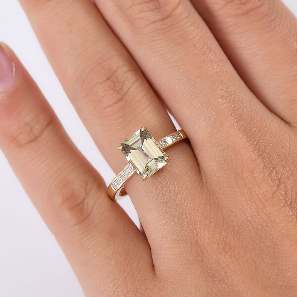 AAA Turkizit, Wei&szlig;er Diamant Ring 585 Gold (Gr&ouml;&szlig;e 17.00) ca. 3,22 ct image number 2