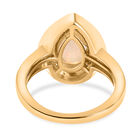 Natürlicher, äthiopischer Opal und Zirkon-Ring, 925 Silber Gelbgold Vermeil  ca. 0,93 ct image number 5