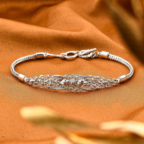 Royal Bali Kollektion - Silber Armband, 20cm image number 1