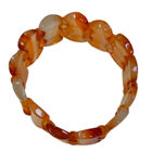 Hellorangener Achat Armband Flexibel ca. 235,00 ct.