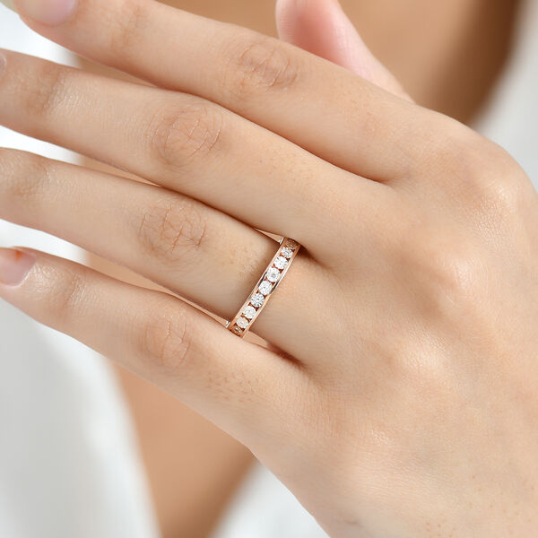 EVER TRUE Wei&szlig;er Diamant Ring Nickelfreies Messing (Gr&ouml;&szlig;e 17.00) image number 3