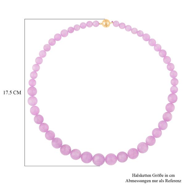 AAAA Kunzit Halskette, (8-14mm), ca. 50 cm 925 Silber vergoldet ca. 400.00 ct image number 4