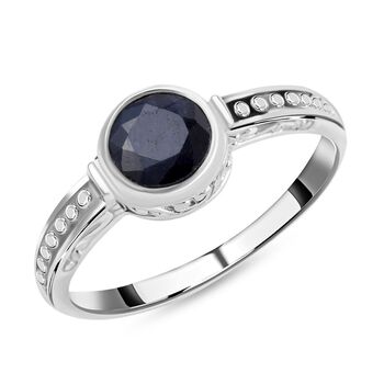 Royal Bali - Blauer Saphir Ring 925 Silber (Gr&ouml;&szlig;e 17.00) ca. 1,75 ct