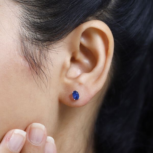 Ceylonfarbener Quarz Ohrringe, ca. 1,04 ct. image number 3