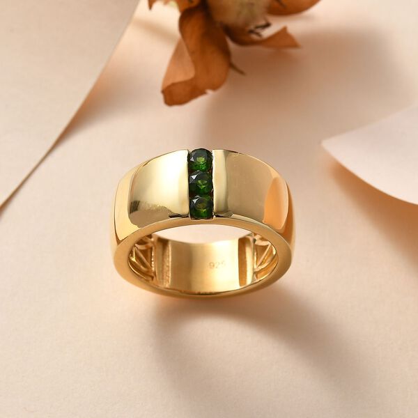 Nat&uuml;rlicher Chromdiopsid Ring - 0,47 ct. image number 2