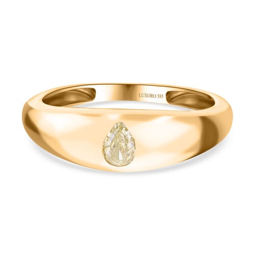LUXORO natürlicher gelber I1 Diamant-Ring in 585 Gelbgold - 0,25 ct. image number 0