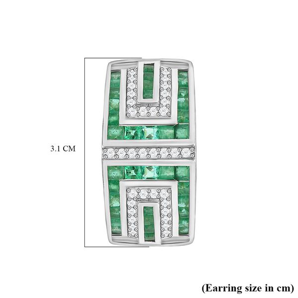 AAA Kagem sambische Smaragd-Ohrringe - 6,44 ct. image number 5