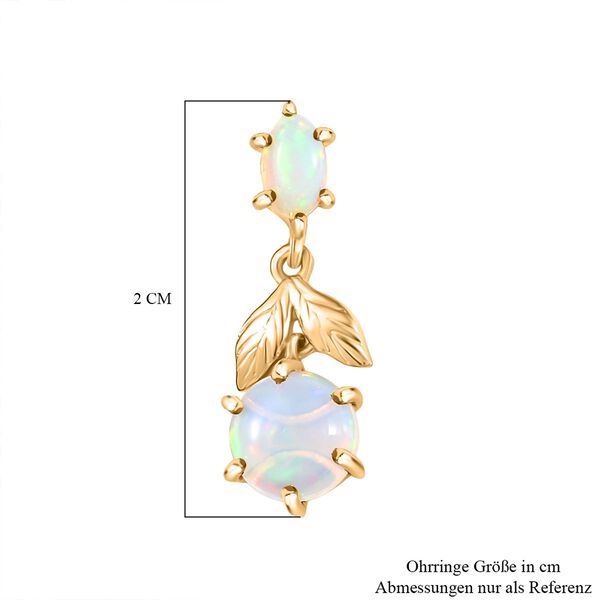 D'Joy AA natürliche, äthiopische Welo Opal Ohrringe - 1,55 ct. image number 5