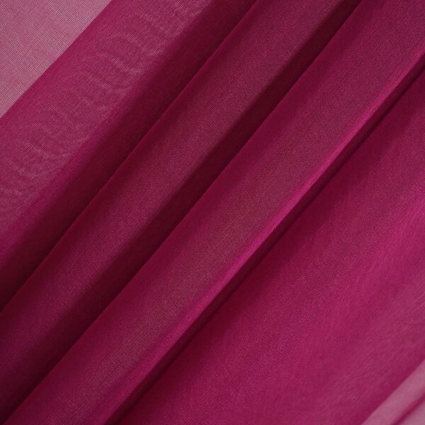 LA MAREY - 100% Maulbeeren-Seidenschal, Chiffon, 110x180 cm, burgunderrot image number 4