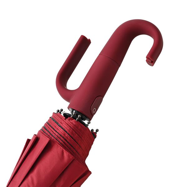 Sturmfester Regenschirm mit Aufbewahrungstasche, 58cm, Rot image number 7