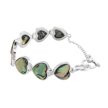 Abalone Muschel Armband cca. 19 cm mit 2.5 cm extender, Reine Legierung