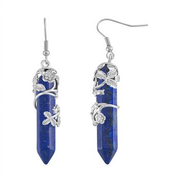 Lapislazuli Ohrringe Reiner Edelstahl ca. 54.00 ct