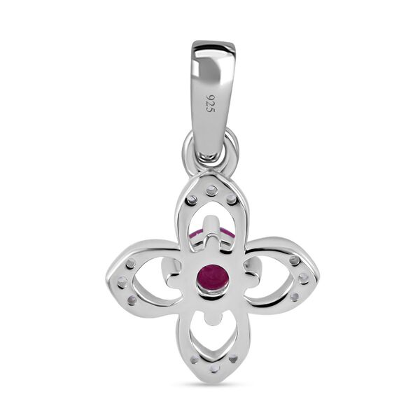 AA afrikanischer Rubin und Zirkon-Anhänger - 0,63 ct. image number 3