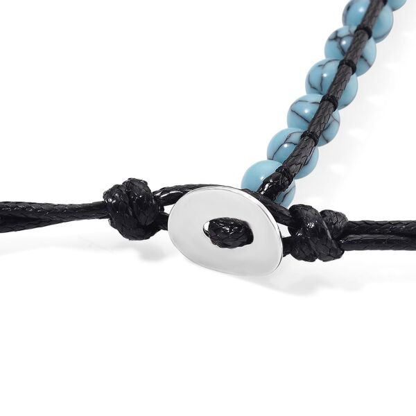 Flexible blaue Howlith Halskette - 80 ct. image number 6