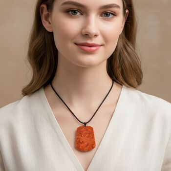 Rote Jade 70cm Halskette - 200 ct.