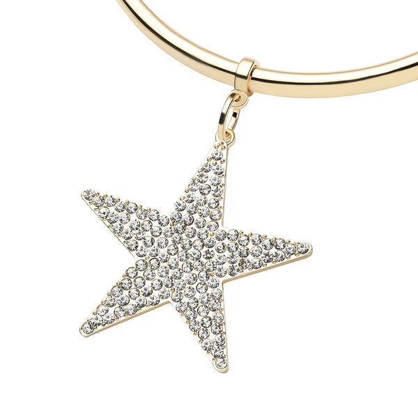 Wei&szlig;e Kristall-Halskette, 50+5 cm image number 3