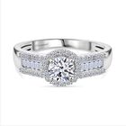 LUXURIANT DIAMOND - Lab Grown Diamant VS-EF Ring 925 Silber rhodiniert (Größe 18.00) ca. 1.01 ct