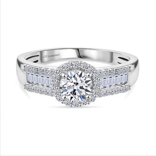 LUXURIANT DIAMOND - Lab Grown Diamant VS-EF Ring 925 Silber rhodiniert (Größe 18.00) ca. 1.01 ct LUXURIANT DIAMOND - Lab Grown Diamant VS-EF Ring 925 Silber rhodiniert (Größe 18.00) ca. 1.01 ct