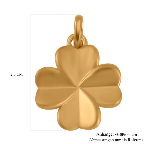 Kleeblatt Anhänger, 750 Gold image number 4