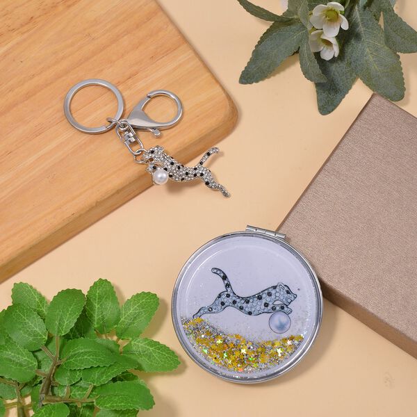 Kunststoff Perle, Glas Schmuckset  Legierung image number 2