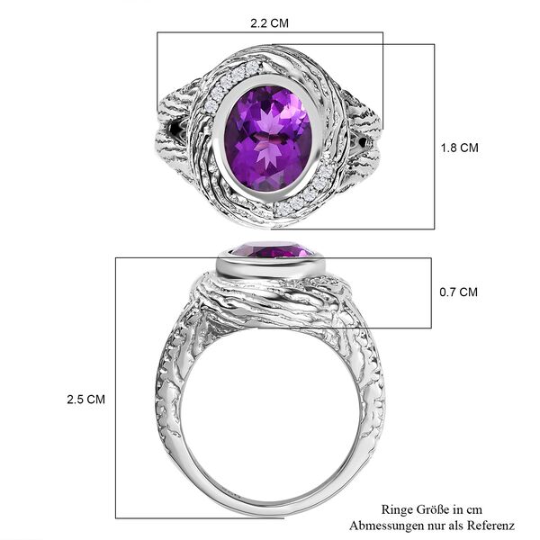 AA Mashamba Amethyst und Zirkon Ring - 2,39 ct. image number 7