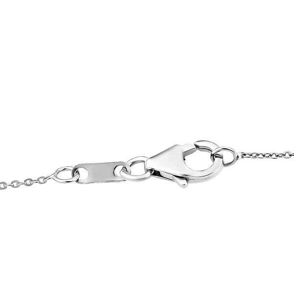 D'Joy AA diffundierter blauer Saphir und Moissanit Anh&auml;nger mit 50cm Kette - 5,41 ct. image number 5