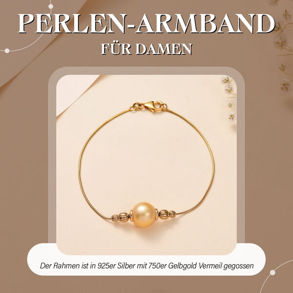 AA goldenes Südseeperlen-Armband, 20 cm image number 2