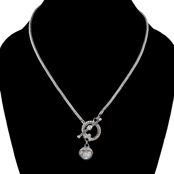 Sajen Silver- Perlmutt-Halskette, 50 cm, 3,23 ct. image number 6