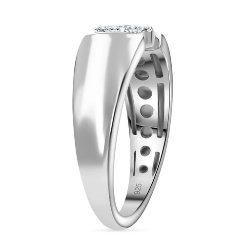 LUXURIANT DIAMOND- SI-GH Labor Diamant Ring, 925 Silber platiniert - 0,25 ct. image number 3