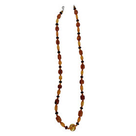 Bernstein Halskette ca. 60 cm 925 Silber ca. 108,00 ct.