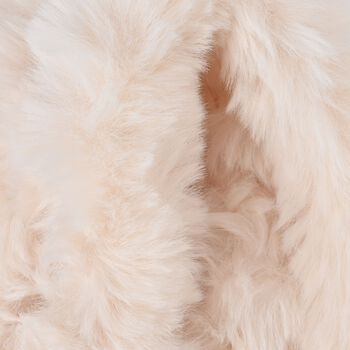 Damen Schal aus Kunstfell, Beige