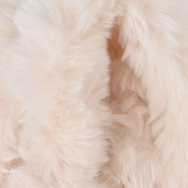 Damen Schal aus Kunstfell, Beige image number 3