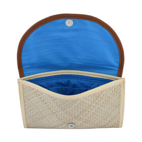 Clutch aus Pandan Blättern, Blau