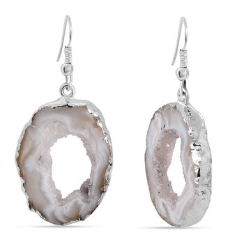 Achat Ohrringe, silberfarben ca. 30.00 ct