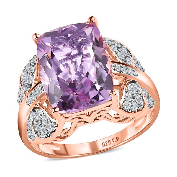 GP Italian Garden Kollektion- Rose De France Amethyst, Zirkon und Saphir-Ring - 7,01 ct. image number 3