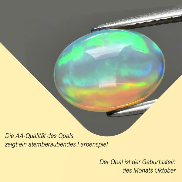 AA &auml;thiopischer Opal-Anh&auml;nger, 925 Silber rhodiniert - 1,44 ct. image number 4