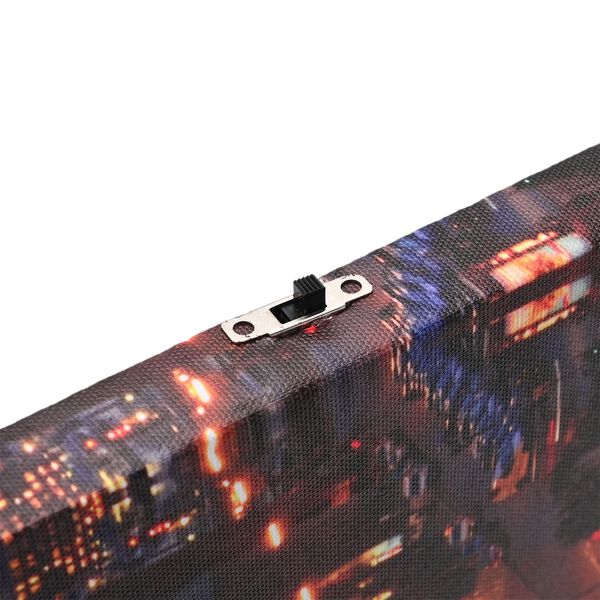 LED Leinwand Rahmen Digitaldruck Wandbild, Stadt, 30x40 cm image number 4