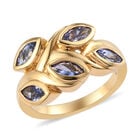 Tansanit Ring 925 Silber vergoldet  ca. 1,15 ct image number 3