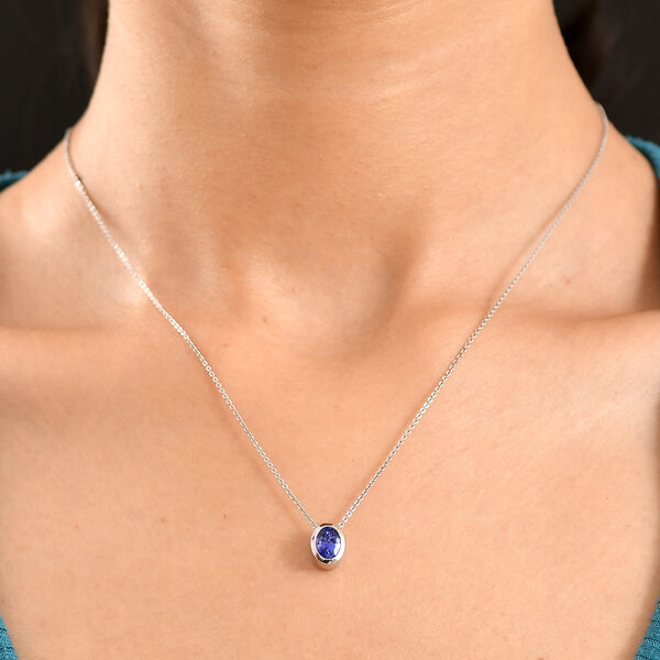 Rhapsody AAAA Tansanit Anh&auml;nger 950 Platin ca. 1,20 ct. image number 2