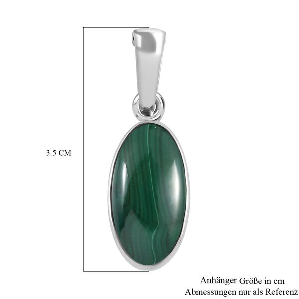 AAA Malachit Anh&auml;nger  Edelstahl ca. 15,61 ct. image number 6